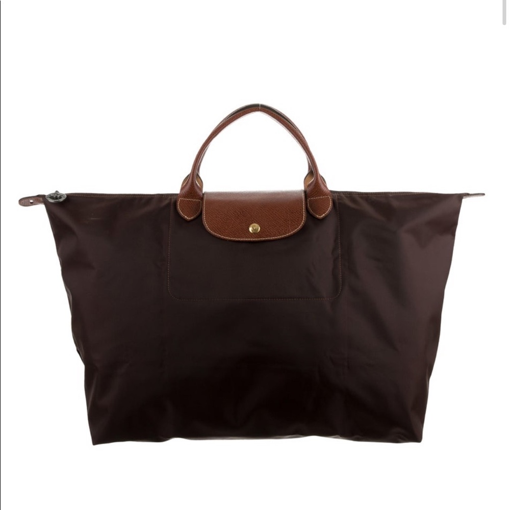 Longchamp X Large Chocolate Brown Le Pliage Tote